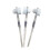 2 Pack False Toothbrushes Portable Durable Double Sided Denture Denture Cleaning Tool Brush 2