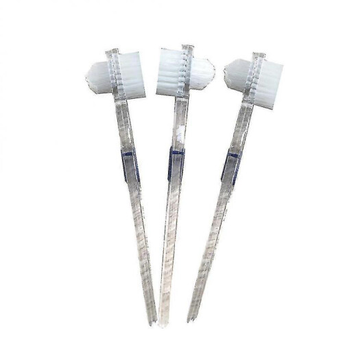 2 Pack False Toothbrushes Portable Durable Double Sided Denture Denture Cleaning Tool Brush 1