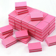 Nail Buffer Mini Block File 180/100 Grit Sandwich Purple Washable Nail Art Tool for Nail Care