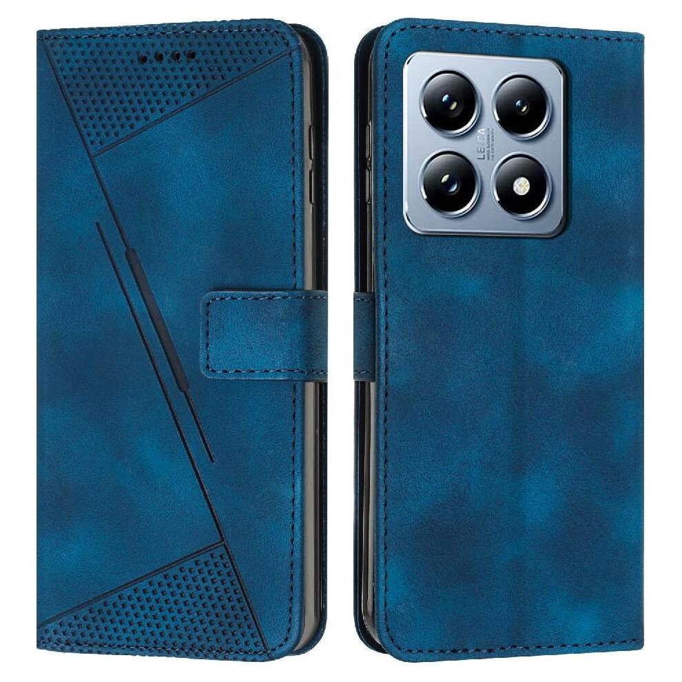 (Blue) Flip Case For Xiaomi 14T Pu Leather Kickstand Card Insertion Wallet Blue 764563471034
