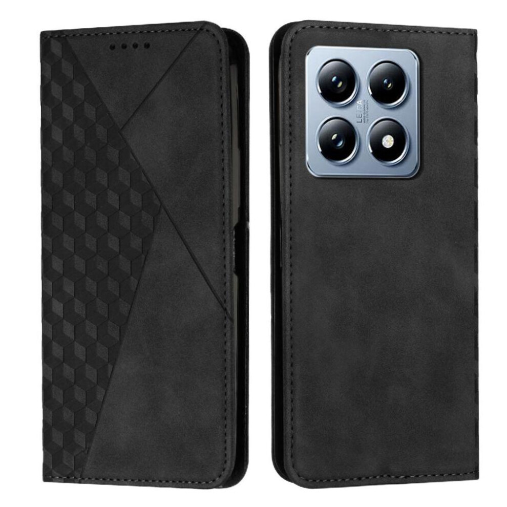 (Black) Flip Case For Xiaomi 14T Pu Leather Card Insertion Wallet Kickstand Black 764563471256