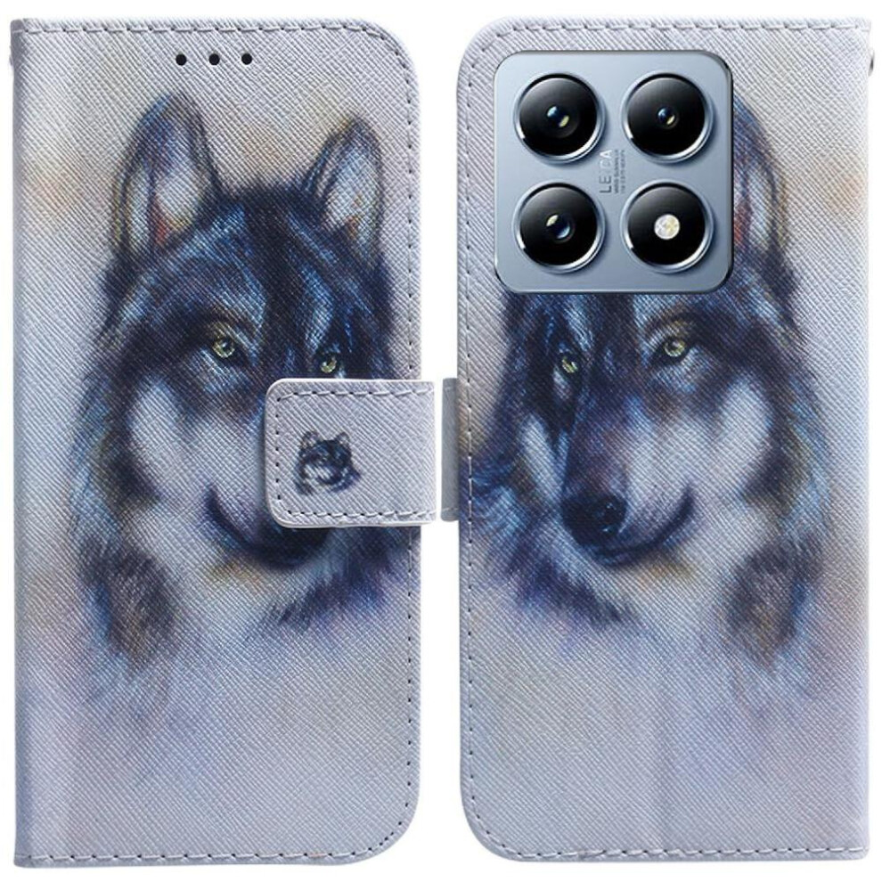 (C1 ) Flip Case For Xiaomi 14T Painted Pu Leather Wallet Magnetic Closure Card Slots 764563473472