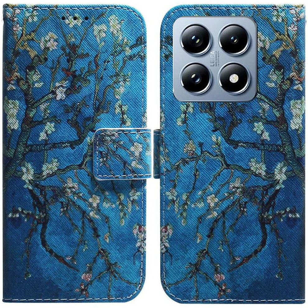(Ohter) Flip Case For Xiaomi 14T Painted Pu Leather Wallet Magnetic Closure Card Slots 764563473502