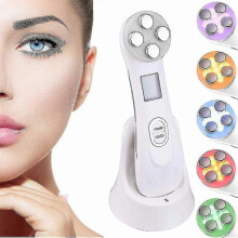 Face Ultrasound Device, Acne Treatment Blue Light Anti Acne, Face Care Photon Led Face Massage, Anti Aging Face