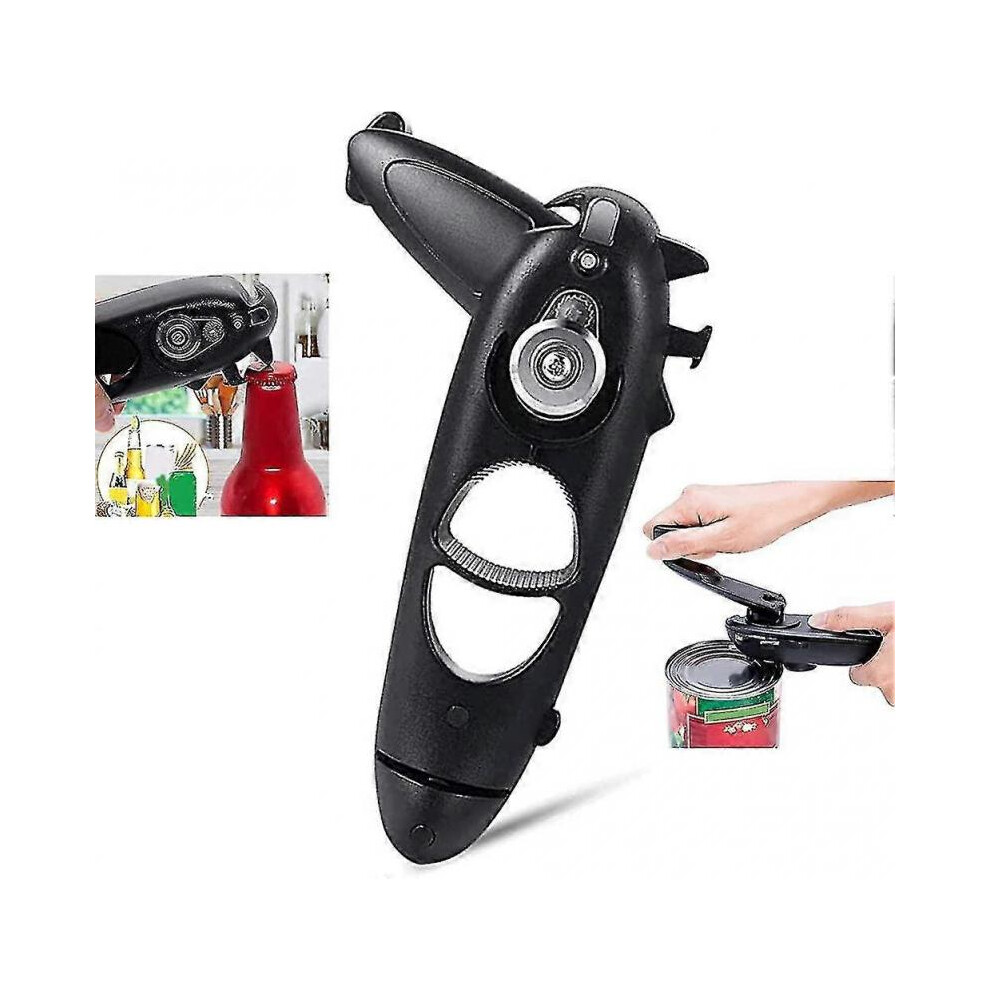 Can Openers Manual, Professional 8 In 1 Multi-functional Can Opener Abs Stainless Steel