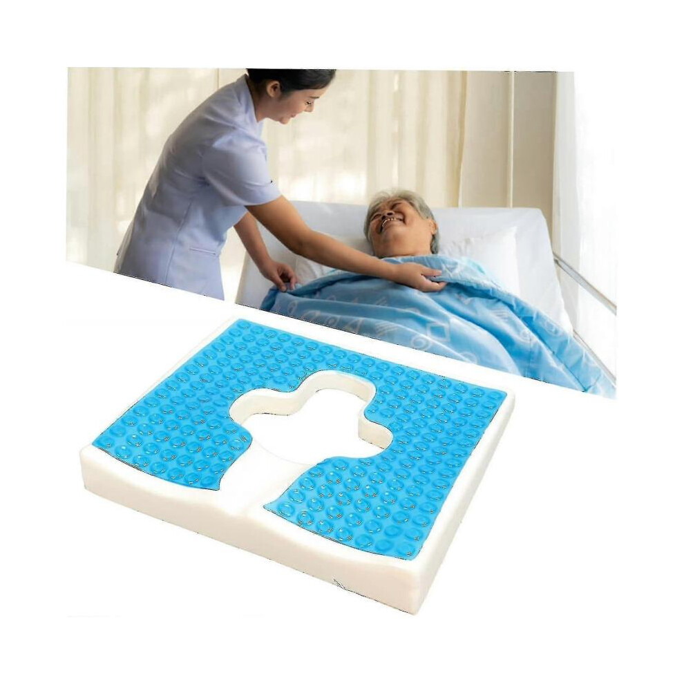 Premium Anti-decubitus Cushion - Bed Sore Relief with T-shaped Opening Triangular Slope Design