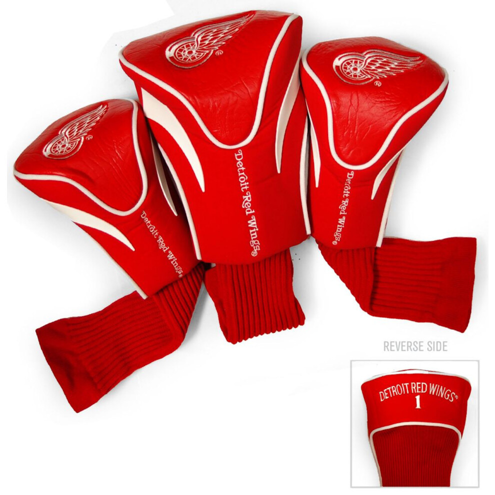 Photos - Golf Detroit Red Wings  Club 3 Piece Contour Headcover Set - Special Order 1001224