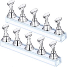 Magnetic Nail Tips Holder, Chess Board Stand, Nail Art Display Stand, Flexible for Home Easy To Uninstall for Salon Easy To Install