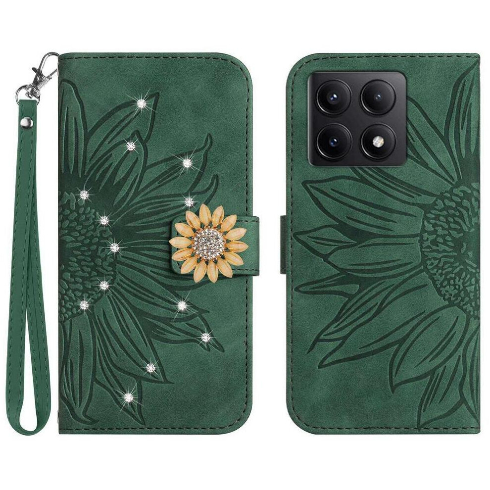 (Green) Case For Xiaomi 14T Shockproof Tpu Shell Pu Leather Flip Cover Card Holder Flip Wallet Credit Card Green 764563474349