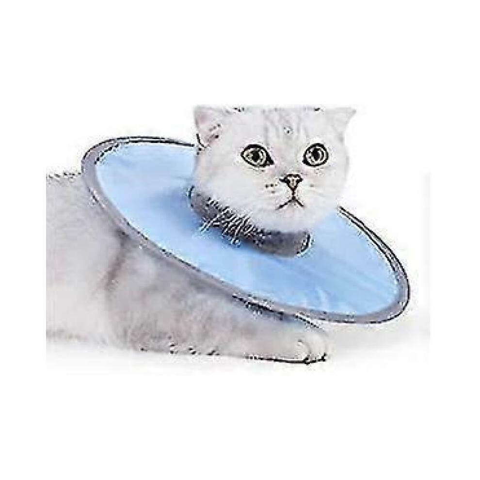 (M, ) Cat Cone Collar Adjustable Cat Recovery Collar Elizabethan Collar To Stop Licking Woundsg For Cats, Small Dog, Puppy Blue