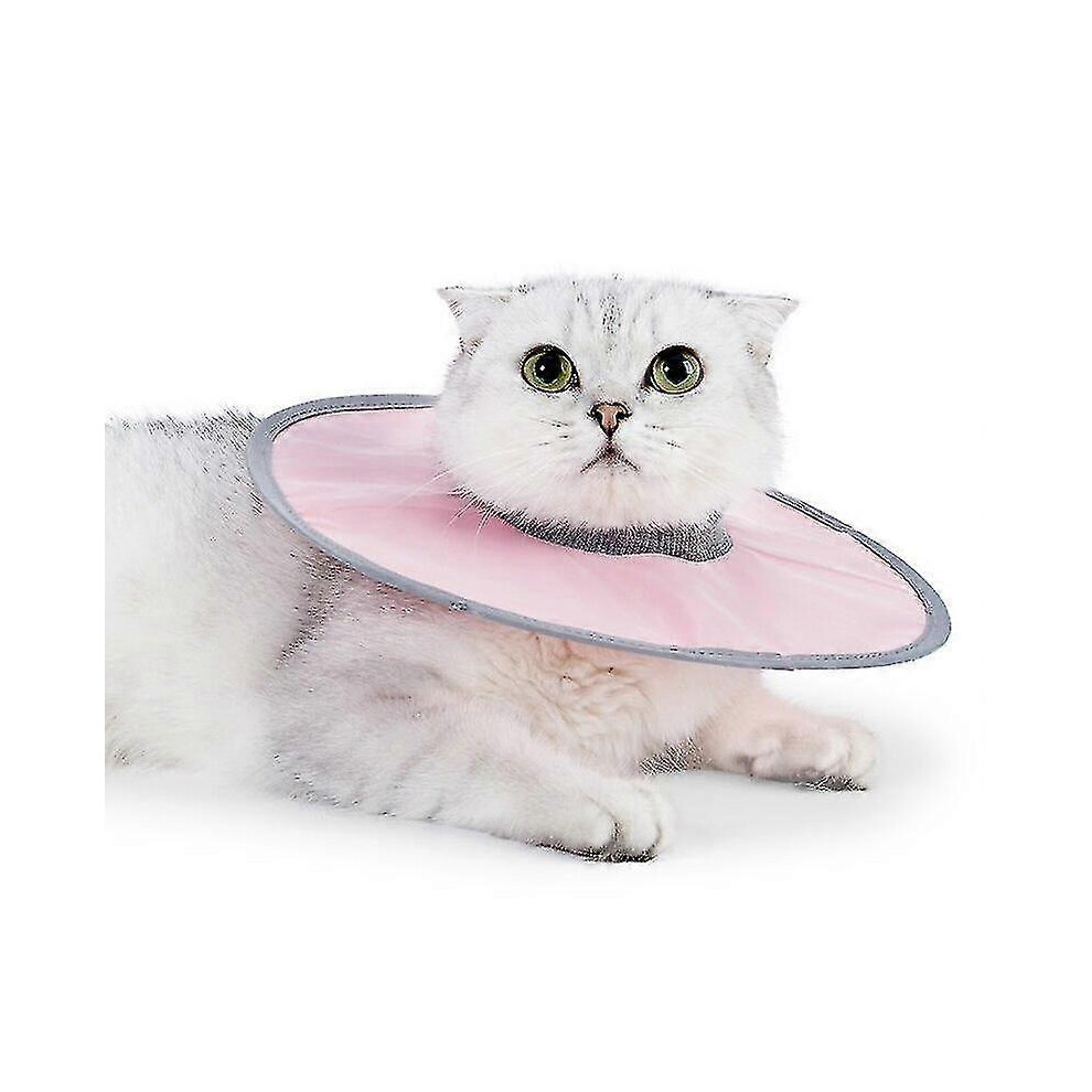 (L, ) Cat Cone Collar Adjustable Cat Recovery Collar Elizabethan Collar To Stop Licking Woundsg For Cats, Small Dog, Puppy Pink