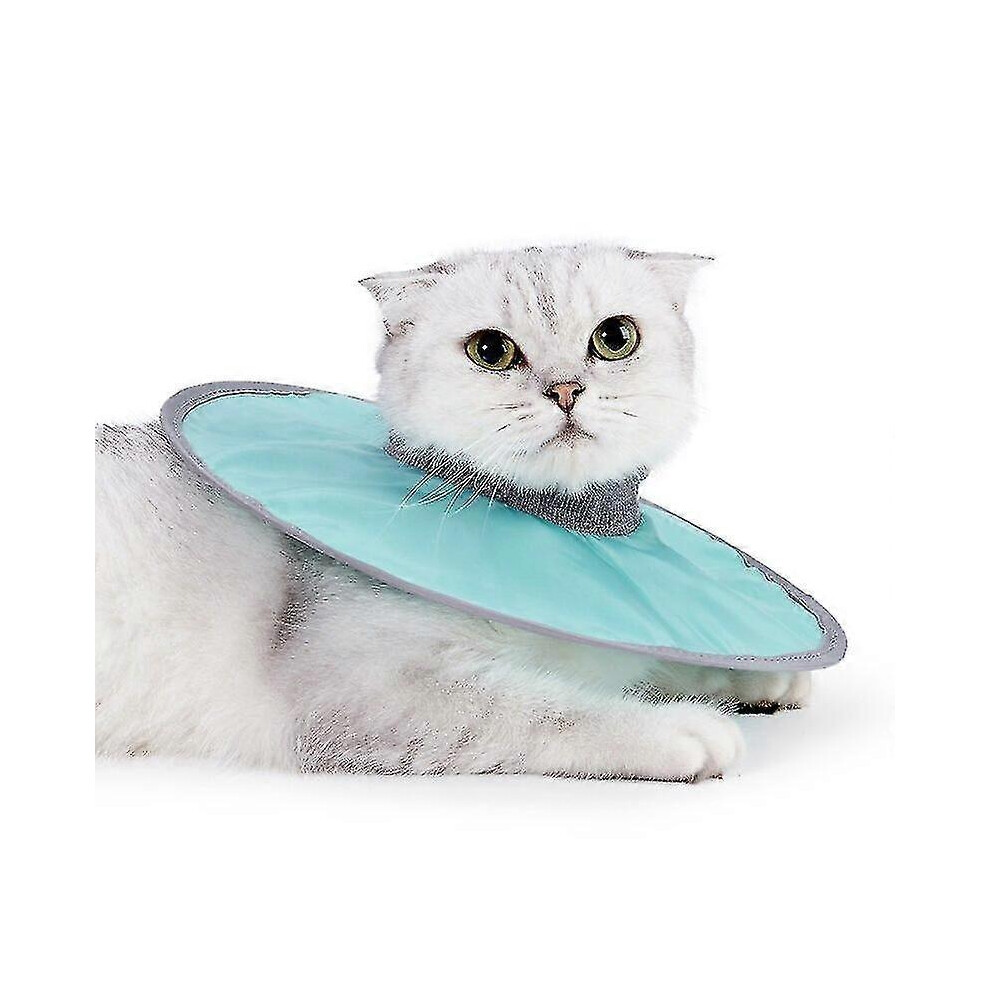 (L, ) Cat Cone Collar Adjustable Cat Recovery Collar Elizabethan Collar To Stop Licking Woundsg For Cats, Small Dog, Puppy Green