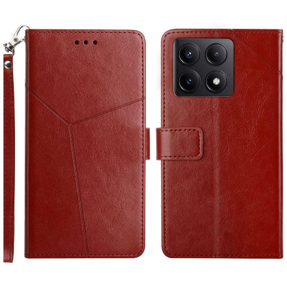 (Brown) Case For Xiaomi 14T Shockproof Tpu Shell Flip Cover Book Folding Leather Wallet Kickstand-Durable Brown 764563474875