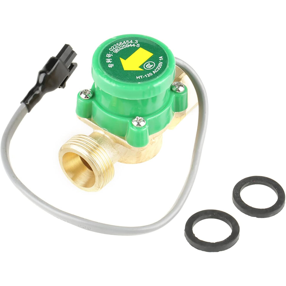 Water Pump Switch, Ht 120 Ac220v 1A G3/4 3/4 Water Pump Flow Sensor Switch For Shower Flow Water Heater 749691208233