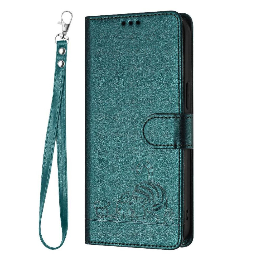 (Bottle ) Case For Huawei P30 Pro Cat Rfid Card Slot Holder Kickstand Wallet Flip Cover Green 764563476695
