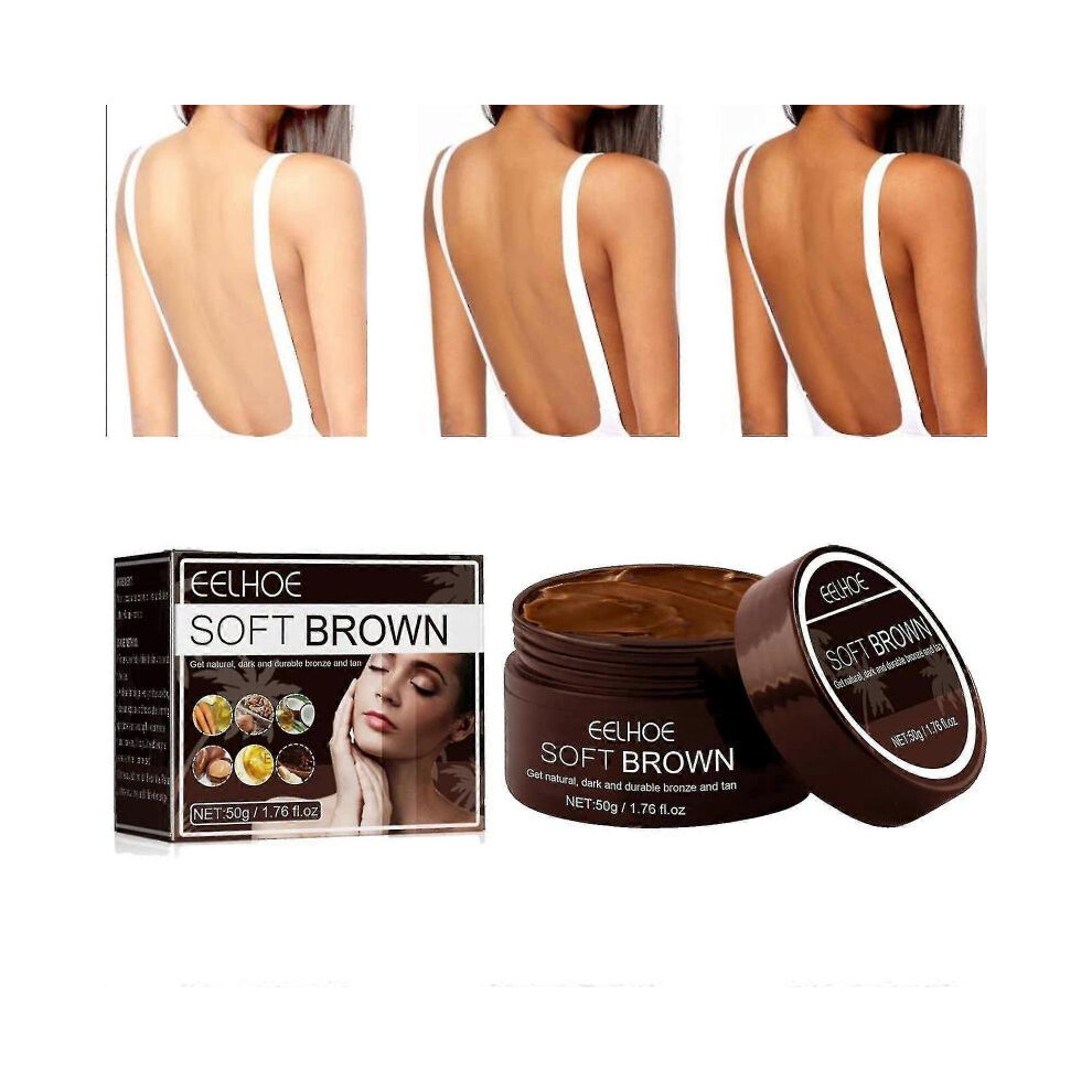 Brown Tanning Gel,soft Brown Intensive Tanning Luxe Gel Tanning Accelerator Cream for Sunbeds & Outdoor Sun