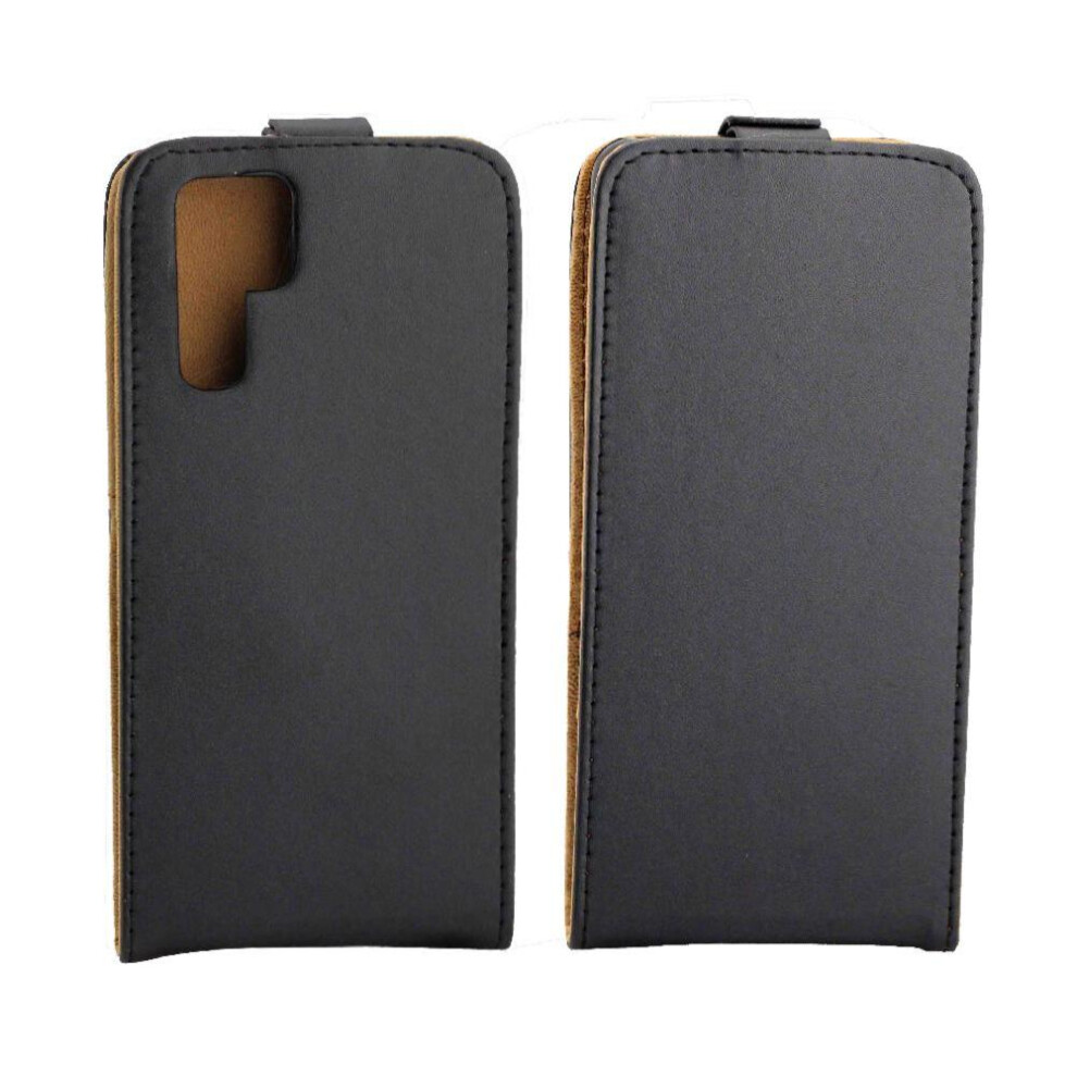 (Black) Vertical Flip Case For Huawei P30 Pro Protective Cover Card Slot Tpu Leather Business Style Black 764563477135