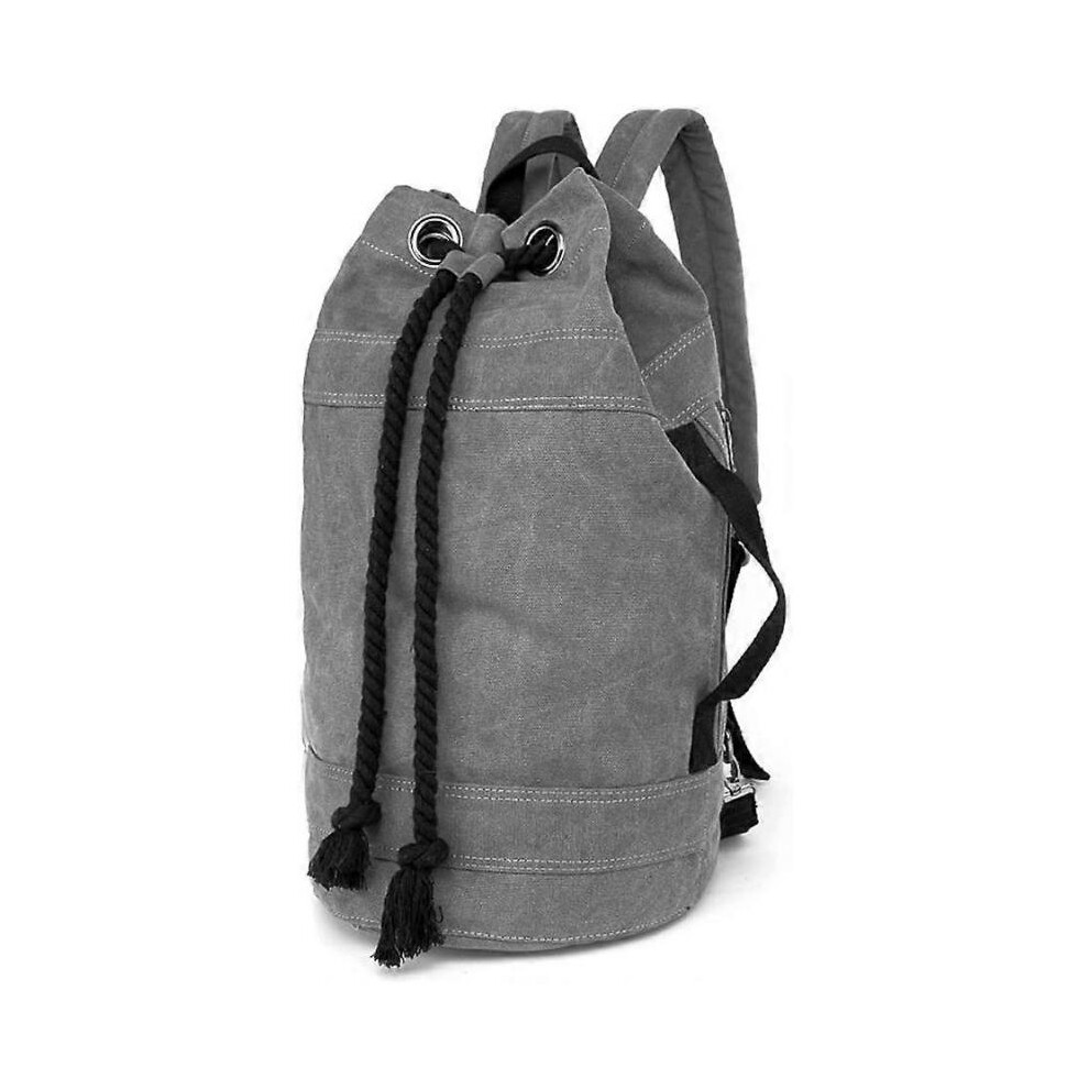 Canvas Travel Duffles, Travel Bags Overnight Weekend Bags Carry On Shoulder Tote Bag RucksackL-Grey