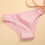 (Set 4, 3PCS) 3pcs Cotton Panties Soft Striped Underpants Sexy Solid Color Briefs 5