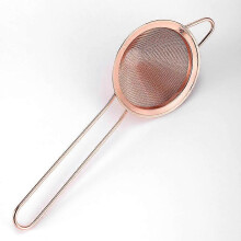 Cocktail Strainer-Stainless Steel-Conical Tea Strainer-Convenient Locking Tool8.5cm (1 Piece, Rose Gold)