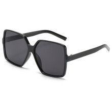 (Black)Occhiali da sole donna grandi scudo oversize quadrati paralumi occhiali da esterno