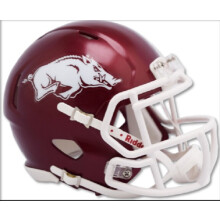 Casco Riddell NCAA Arkansas Razorbacks Mini SpeedHelmet R plica Mini Speed Estilo Colores del equipo Talla nica