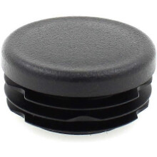 16 Pieces - Round Ribbed End Caps for Tubular Legs for Furniture, Tables & Chairs (30mm) by [Energy Class A]