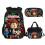 (Brown)3 τμχ Roblox Backpack Διπλής Όψης Τσάντα Για Το Μεσημεριανό, Θήκη Μολυβιών, Σακίδιο, 1