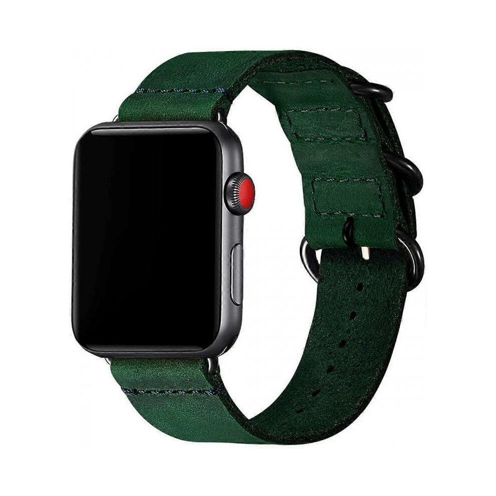 Vintage Leather Strap Compatible With Apple Watch 38Mm 40Mm 41Mm 42Mm 44Mm 45Mm, Men And Women Iwatch Se 5004229864790