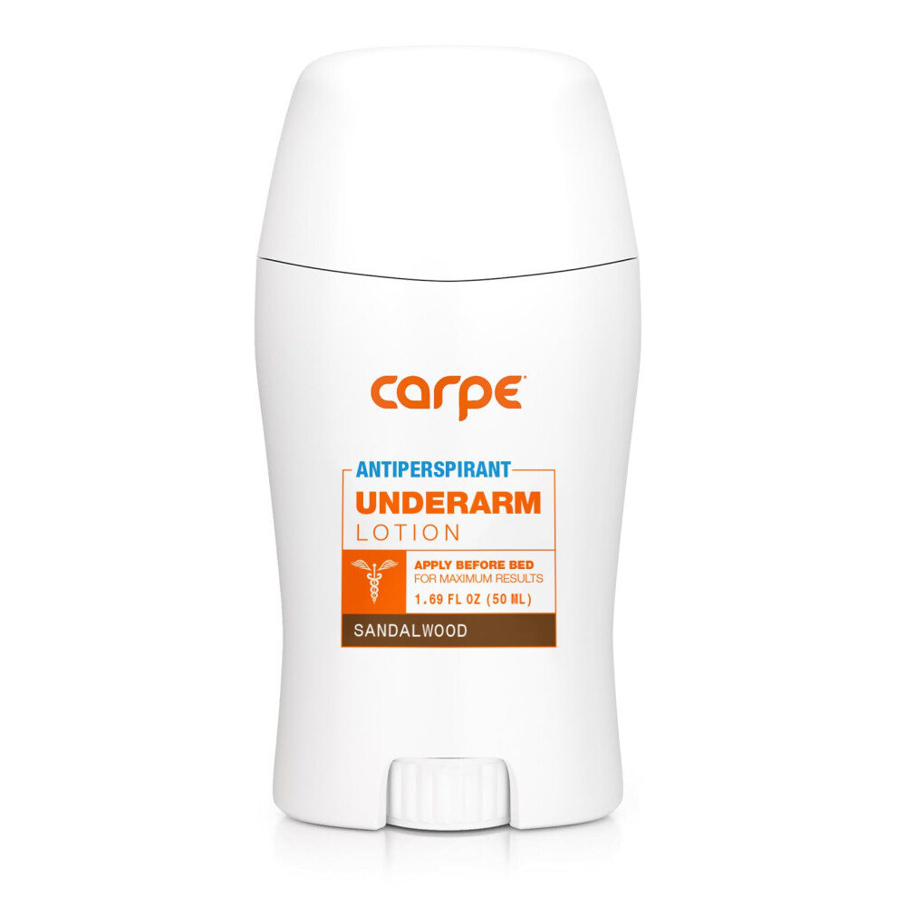 Carpe Clinical Strength Underarm Antiperspirant and Deodorant  Sandalwood Scent