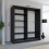 (180CM, BLACK ) LEXUS Gold Sliding Door Wardrobe 2