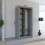 (100CM, GREY) LEXUS Gold Sliding Door Wardrobe 2