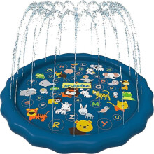 3-in-1 Splash Pad, Childrens Sprinkler Pool,66in Inflatable Water Summer Toys  from A to Z Outdoor Play Mat