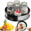 Digital Yoghurt Maker  7 Glass Jars, LED Timer, Stainless Steel 1