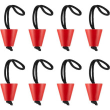 8 Pieces Kayak Scupper Plug Kit Silicone Scupper Plugs Drain Holes Stopper Bung with Lanyard