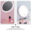 Wireless rechargeable folding LED makeup mirror for office and home 5