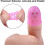 16 Pcs Finger Tips, 4 Sizes Silicone Thimble Fingertip Grips Protector Guard Pads Cover 4