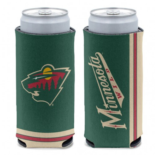 NHL Minnesota Wild Slim Can Cooler Team Colors One Size