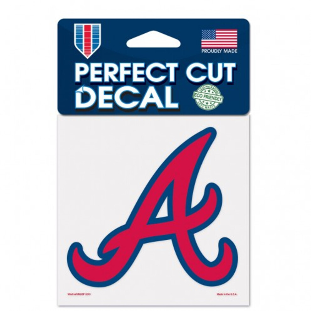 Atlanta Braves Decal 4X4 Perfect Cut Color 032085938220