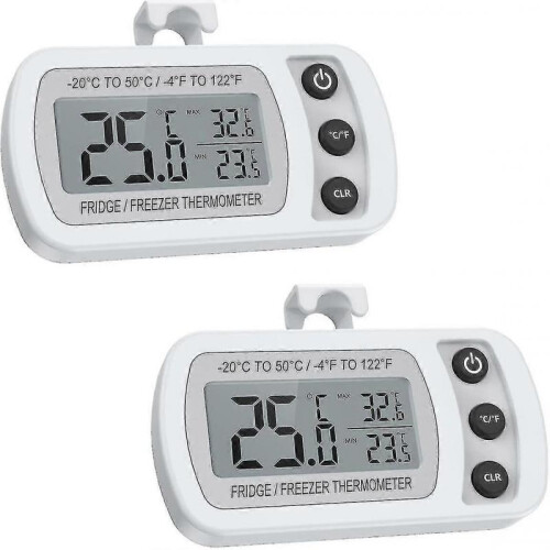 2 Pack Refrigerator Thermometer, Digital Freezer/fridge Thermometer