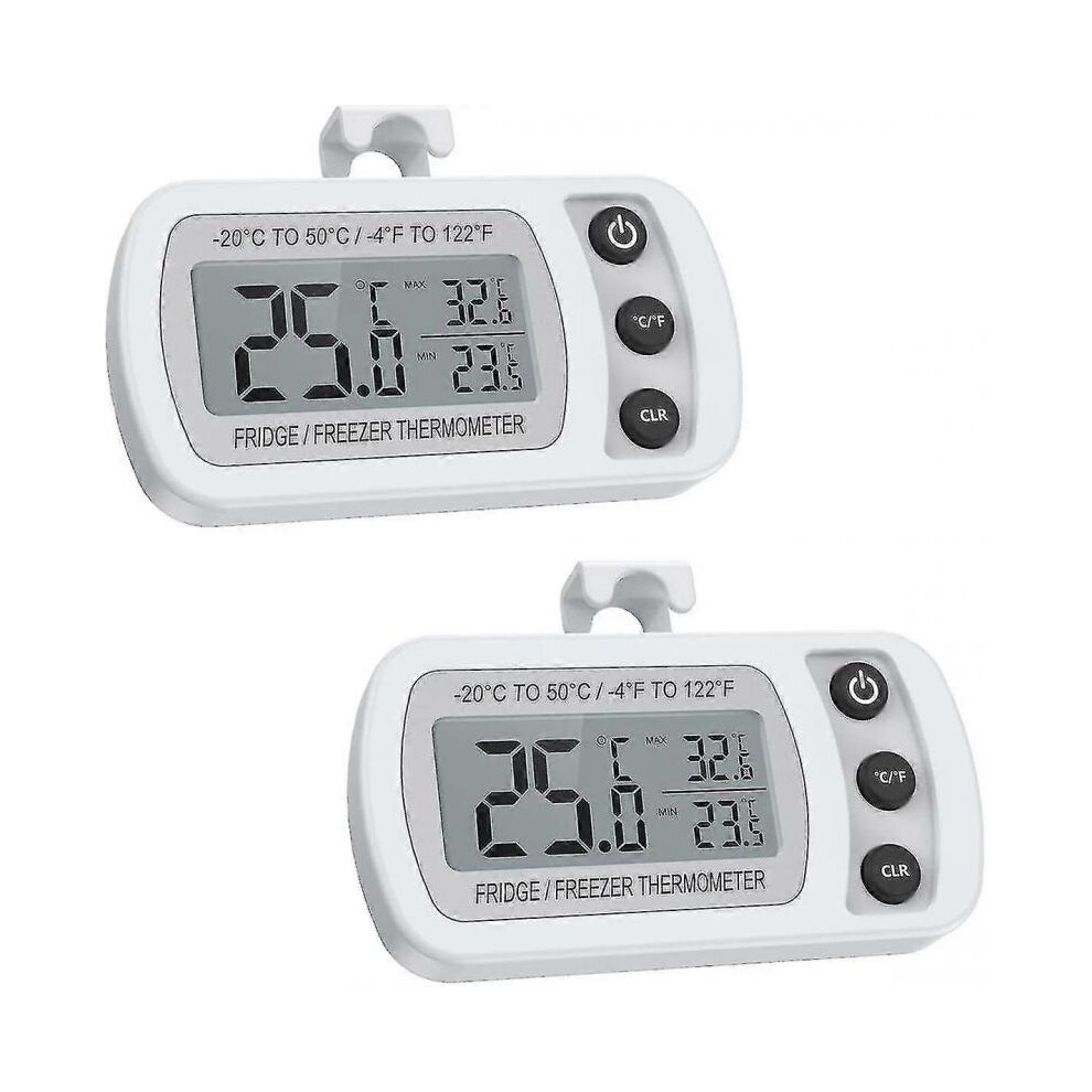2 Pack Refrigerator Thermometer, Digital Freezer/fridge Thermometer