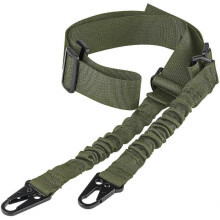 Two Points Rifle Sling with Length Adjuster Traditional Sling with Metal Hook for Outdoors