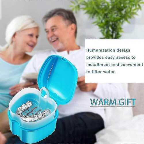 Retainer Case Portable,denture Box Easy-clean 2