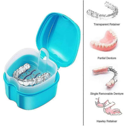 Retainer Case Portable,denture Box Easy-clean 1