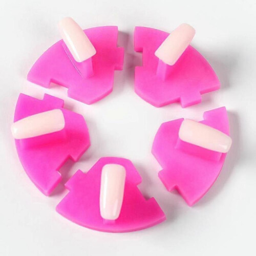 Nail Art Tip Holder, Reusable Practice Holder Base Display Tool for Nail Salon 2