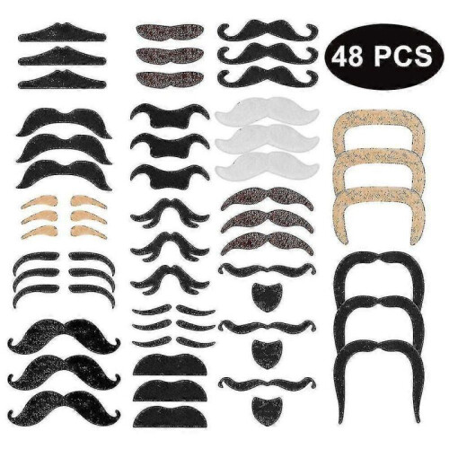 Fake Mustaches, Self Adhesive Mustaches for Masquerade Party