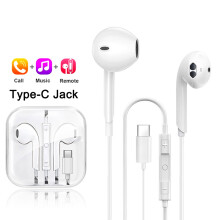 (For Type-C) Original Headphones For Apple iPhone 16 15 14 13 11 12 Pro Max Plus In-ear Lightning 3.5MM Wired Bluetooth Earphones Accessories