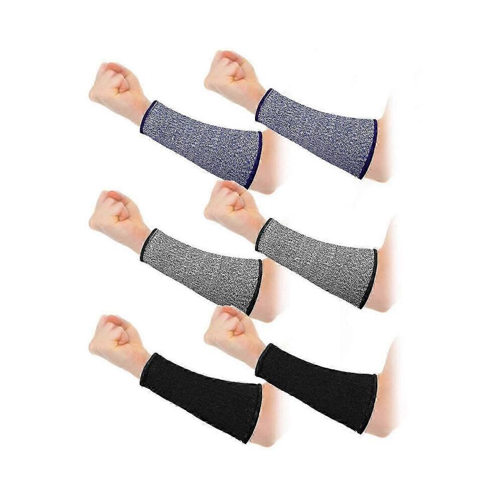 3 Pairs Arm Protectors for Thin Skin and Bruising Cut Forearm Sleeve Level 5 Arm Burn Protection Sleeve