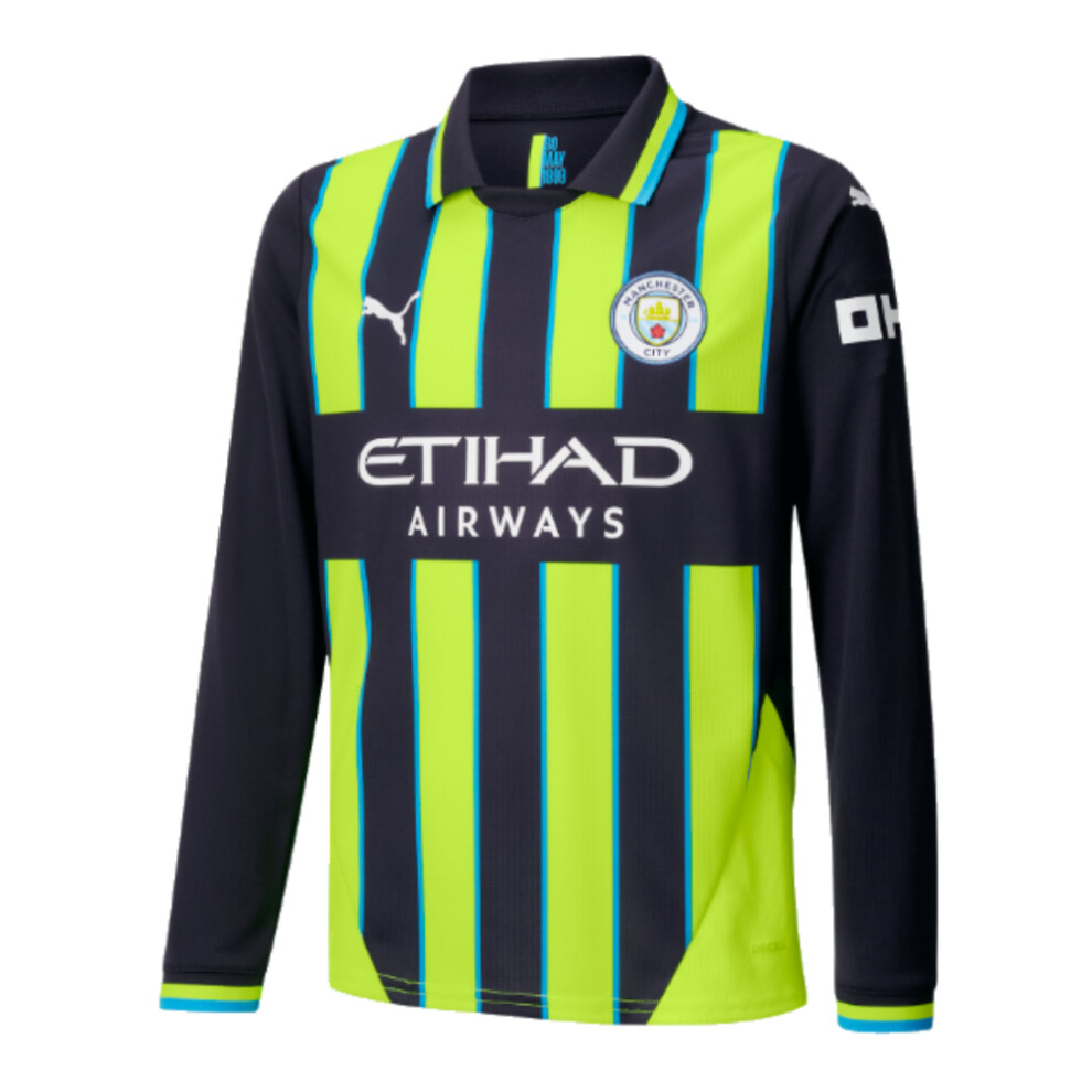 Puma (Xxlb) 2024-2025 Man City Away Long Sleeve Shirt (Kids) Not,Specified