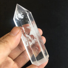(7-9cm) Clear White Natural Quartz Crystal Point Healing Wand Specime Mineral Ornament